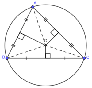 lý thuyết tâm đường tròn ngoại tiếp tam giác
